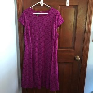 Alfani Magenta Dress 16W